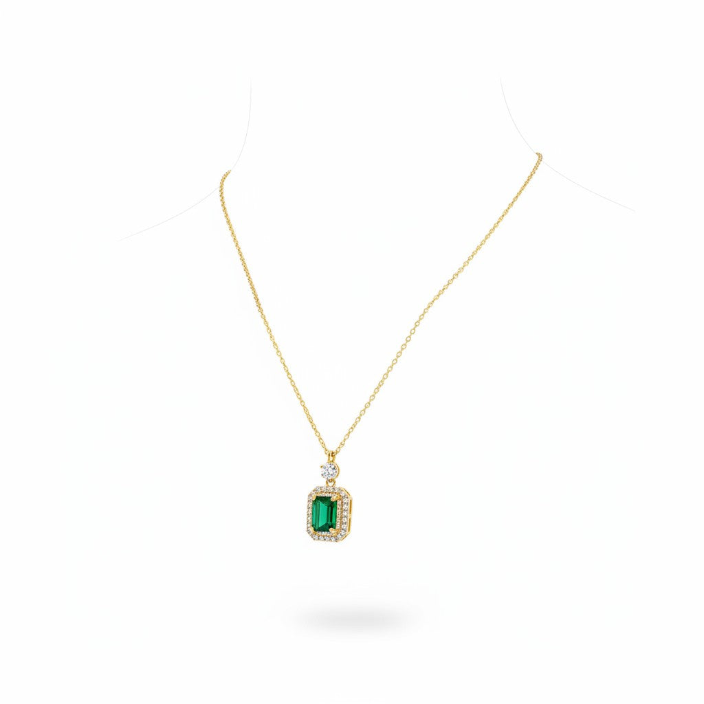 Green diamond Necklace