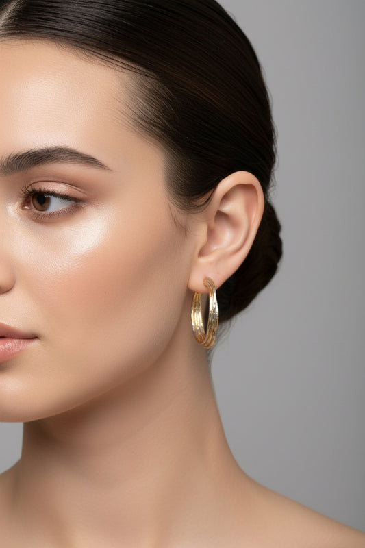 Silver and Gold Earrings