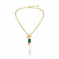 Gold green Necklace