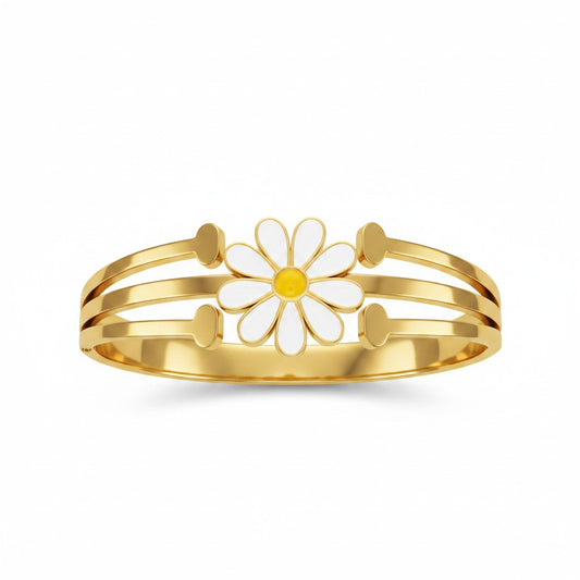 White Flower Bangle