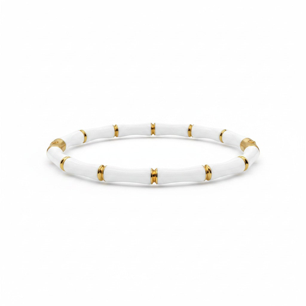 White and Gold Bangle