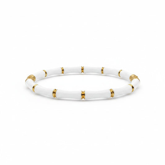 White and Gold Bangle