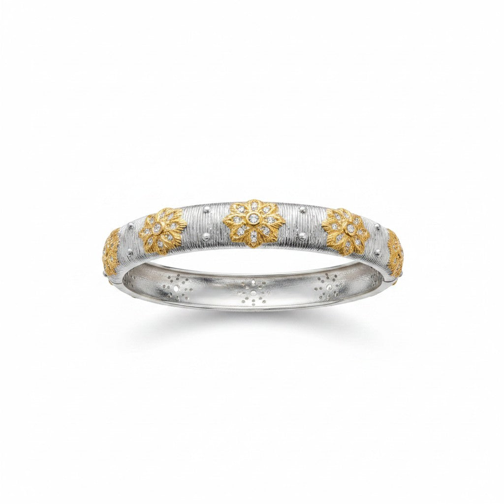 Silver and Gold Bangle
