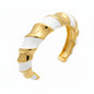 White and Gold Bangle